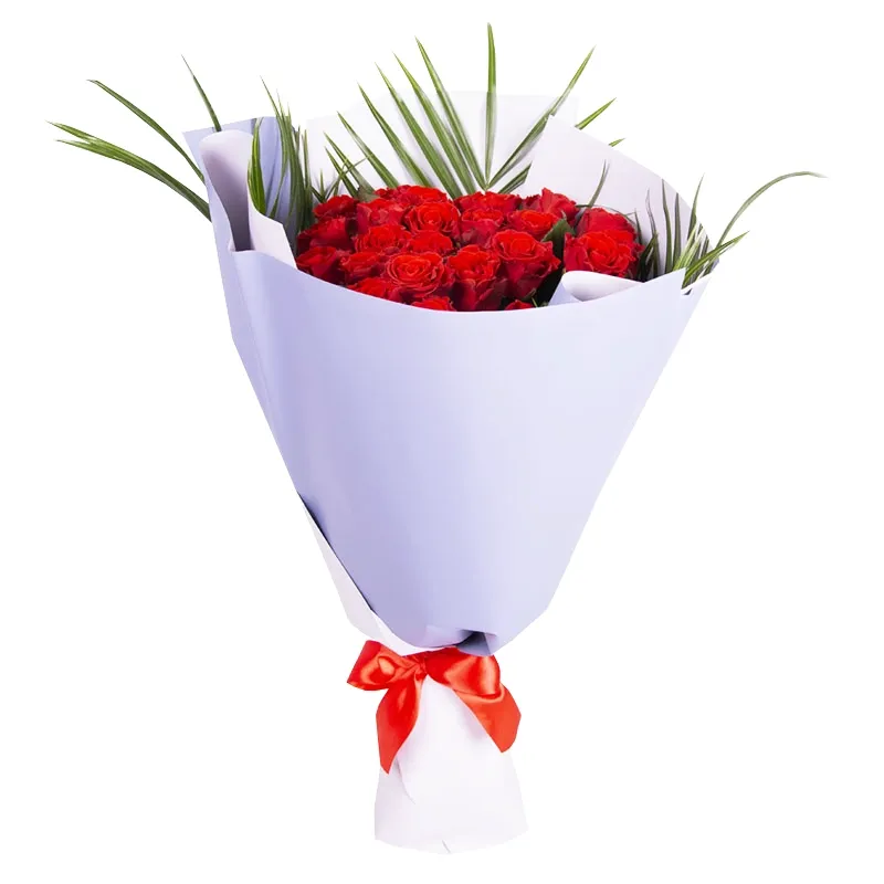 Букет из 35 красных роз кения (50 см)